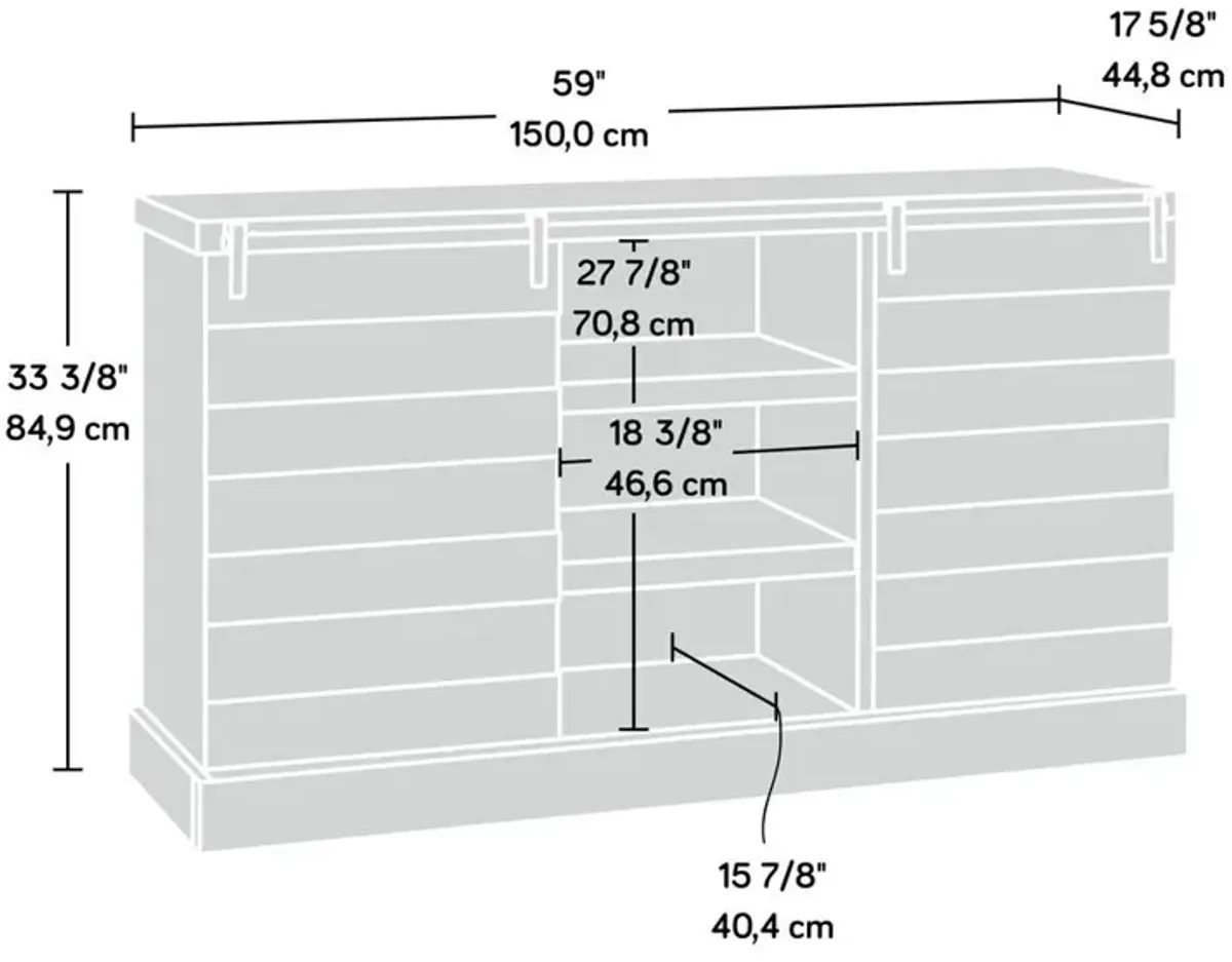 Sauder Cannery Bridge Credenza Myo