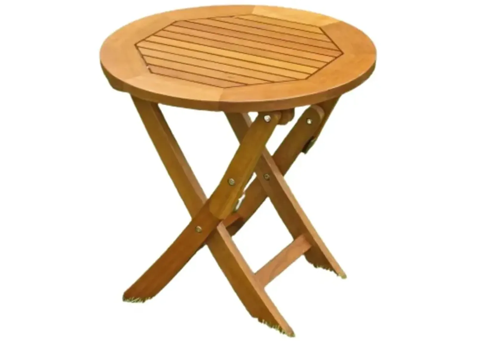 Royal Tahiti Round Wood Folding Table