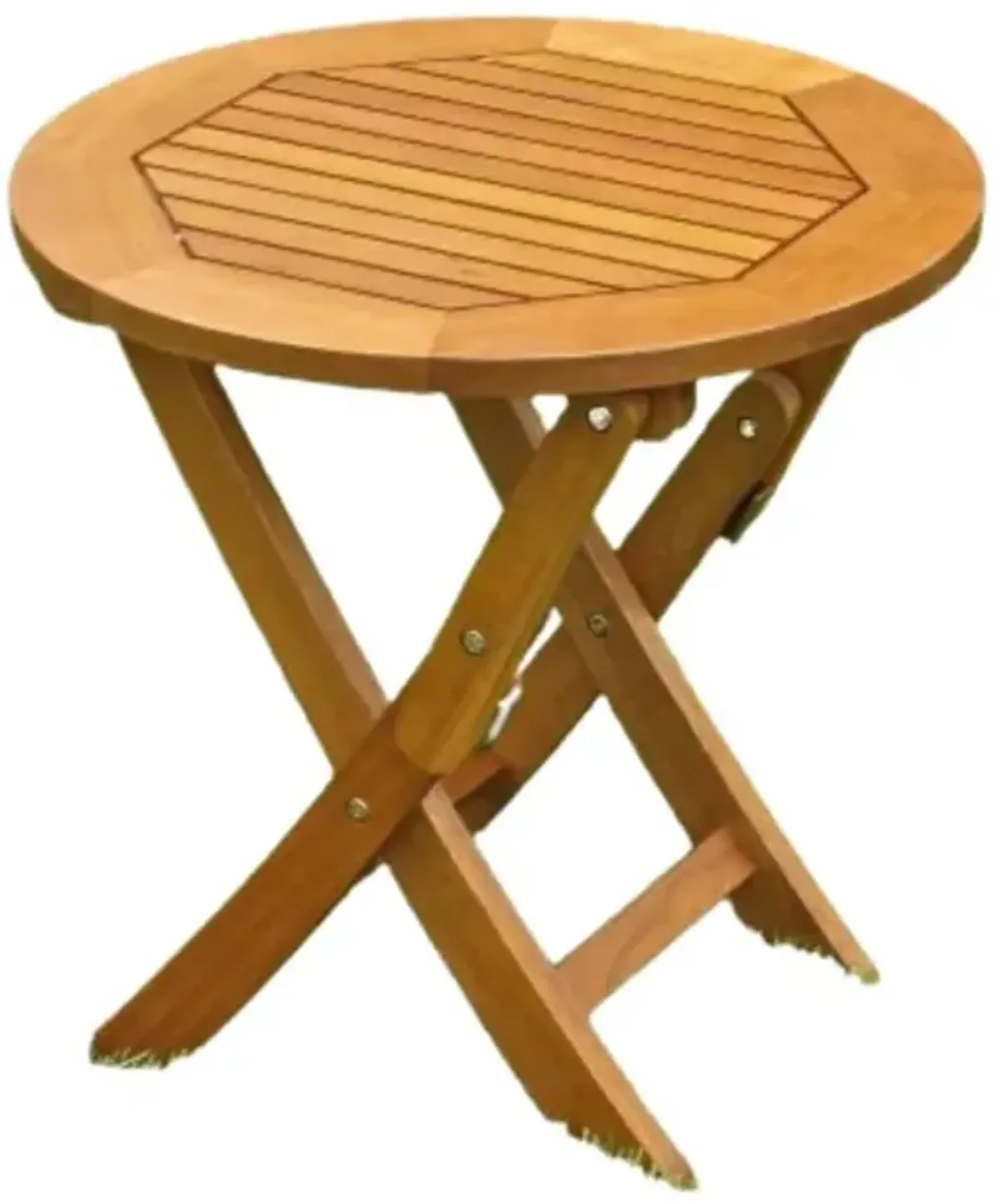 Royal Tahiti Round Wood Folding Table