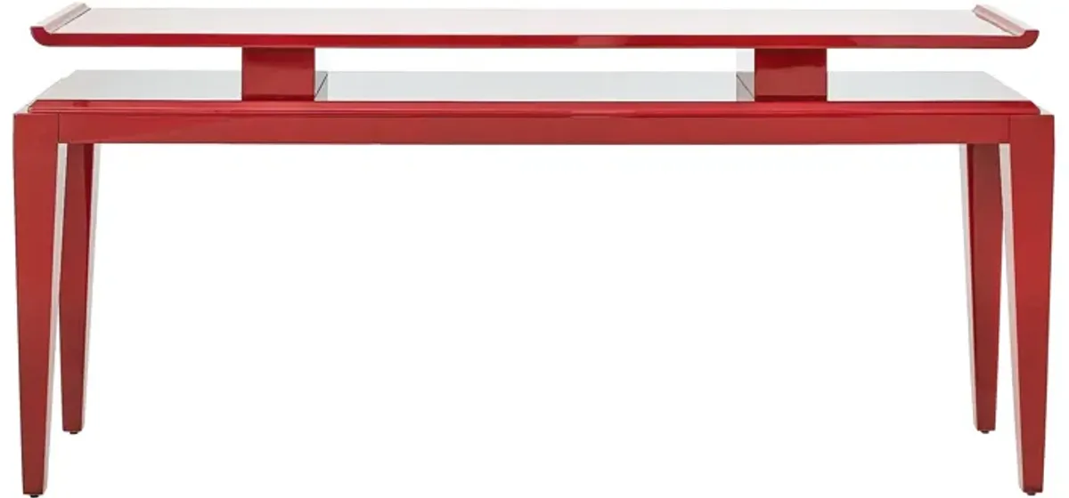 Poise Console Table- Red