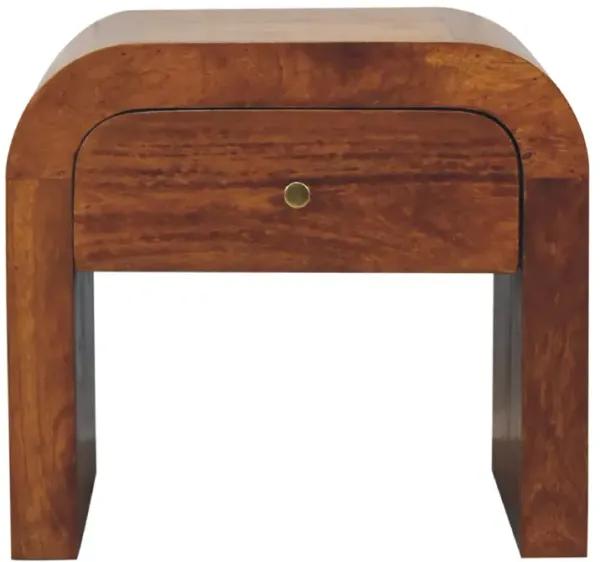 Artisan Furniture Darcy 1 Drawer Chestnut Solid Wood Nightstand