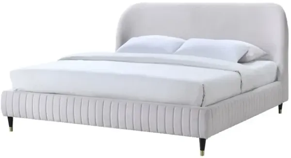 Celine Queen Bed - Beige
