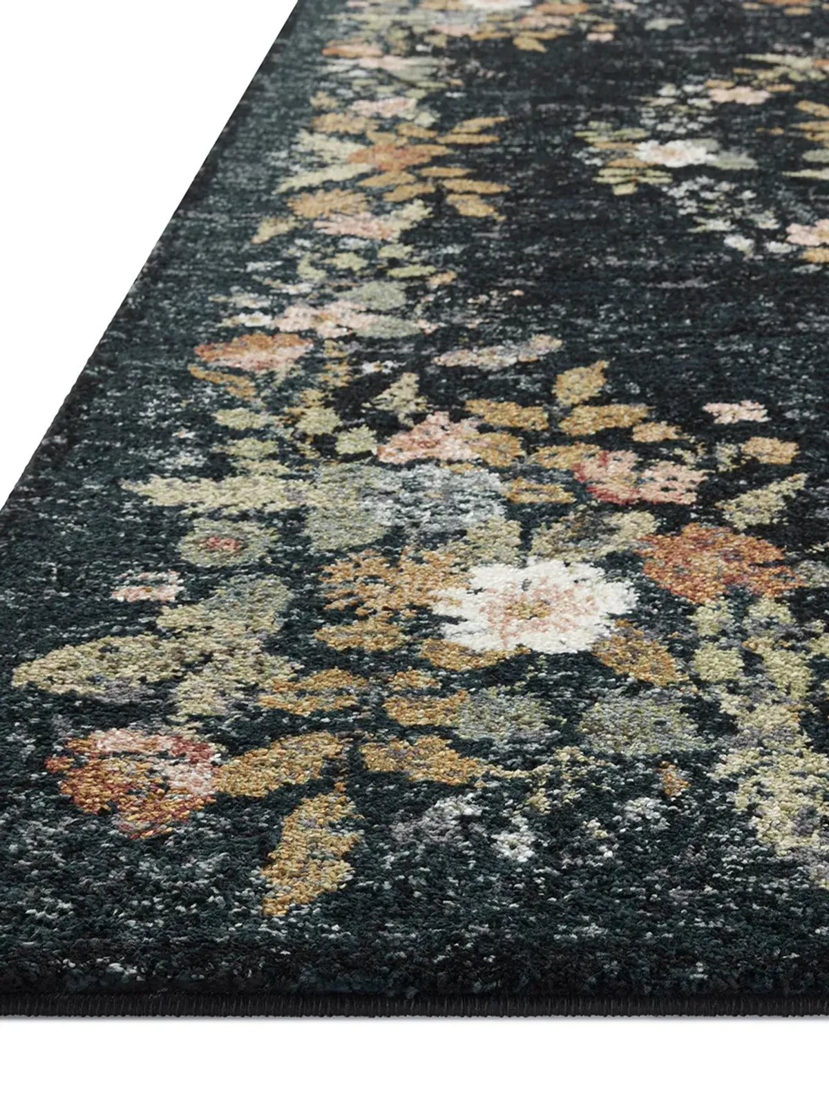 Laurel LAU-01 Navy 2'8" x 10' Rug by Rifle Paper Co.