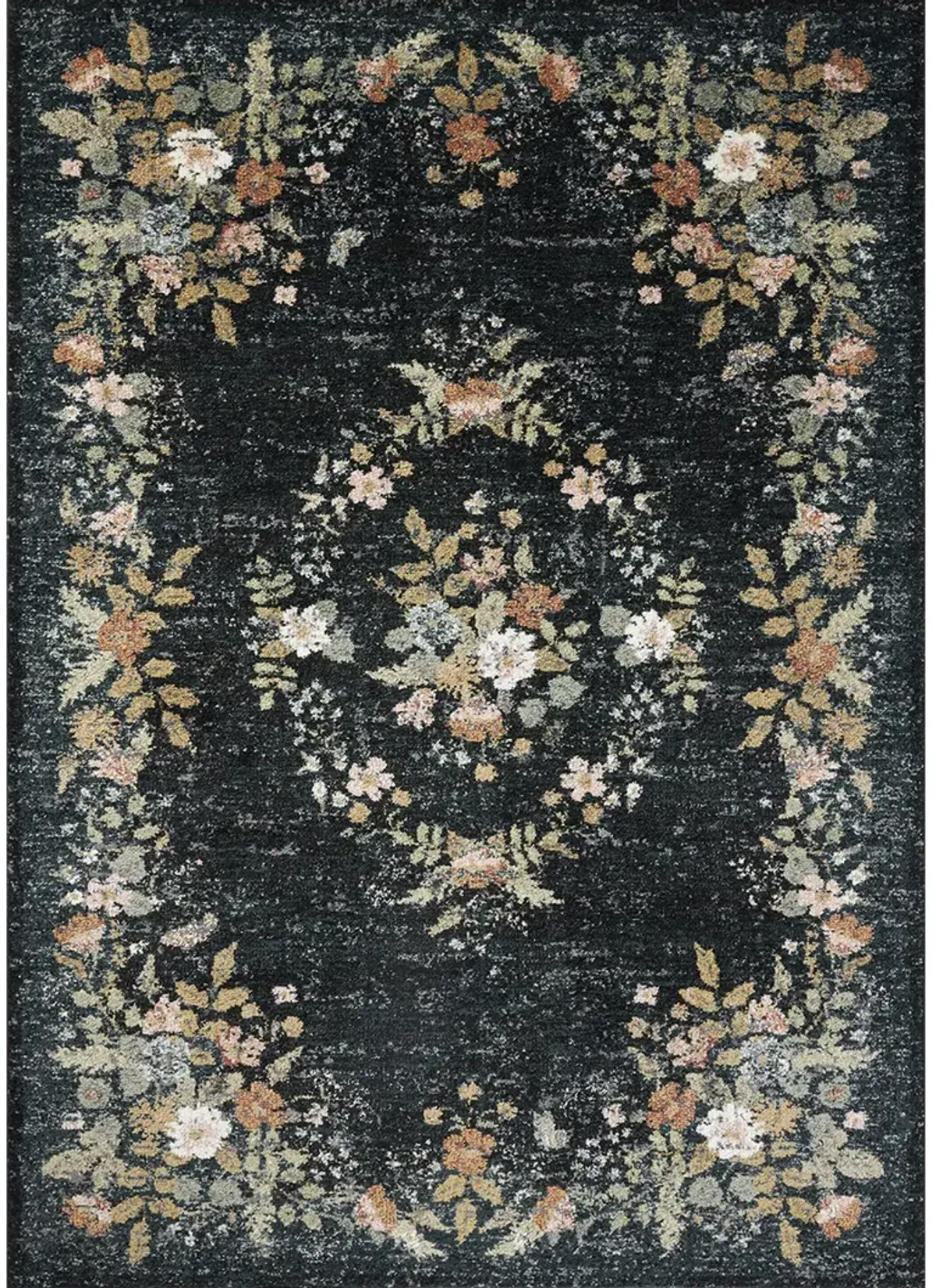 Laurel LAU-01 Navy 2'8" x 10' Rug by Rifle Paper Co.