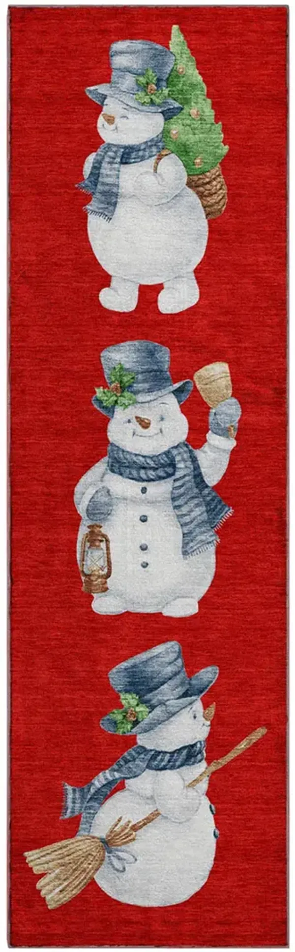 Merry & Bright MY28 Red 2'3" x 7'6" Rug