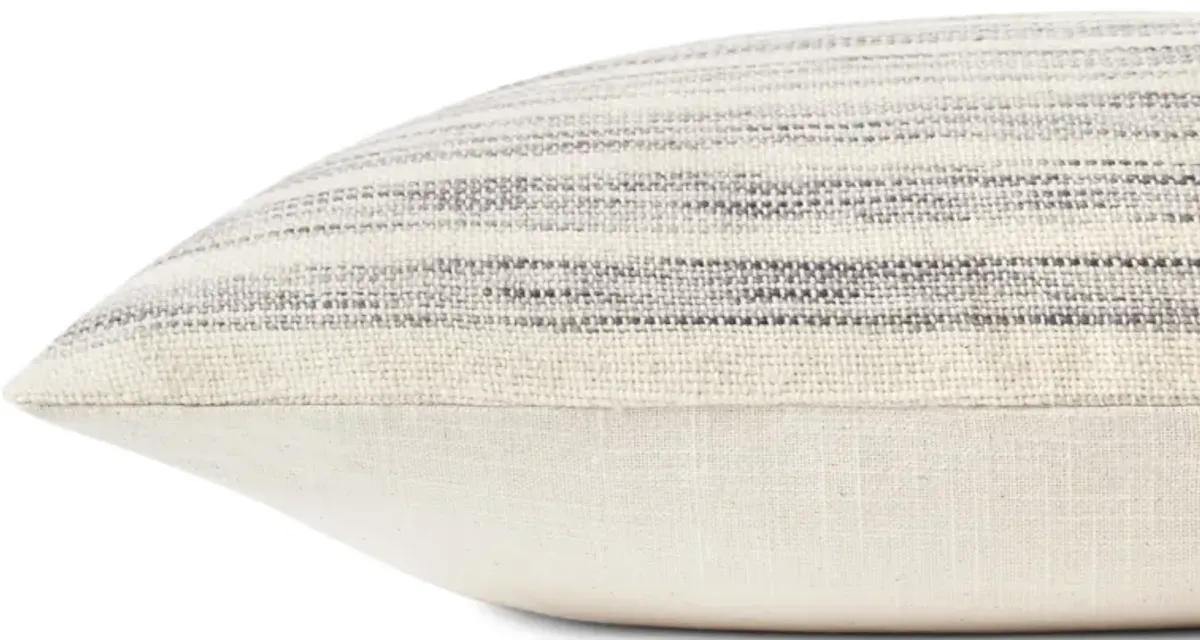 Marielle PAL0028 Ivory/Stone 22''x22'' Down Pillow by Amber Lewis x Loloi