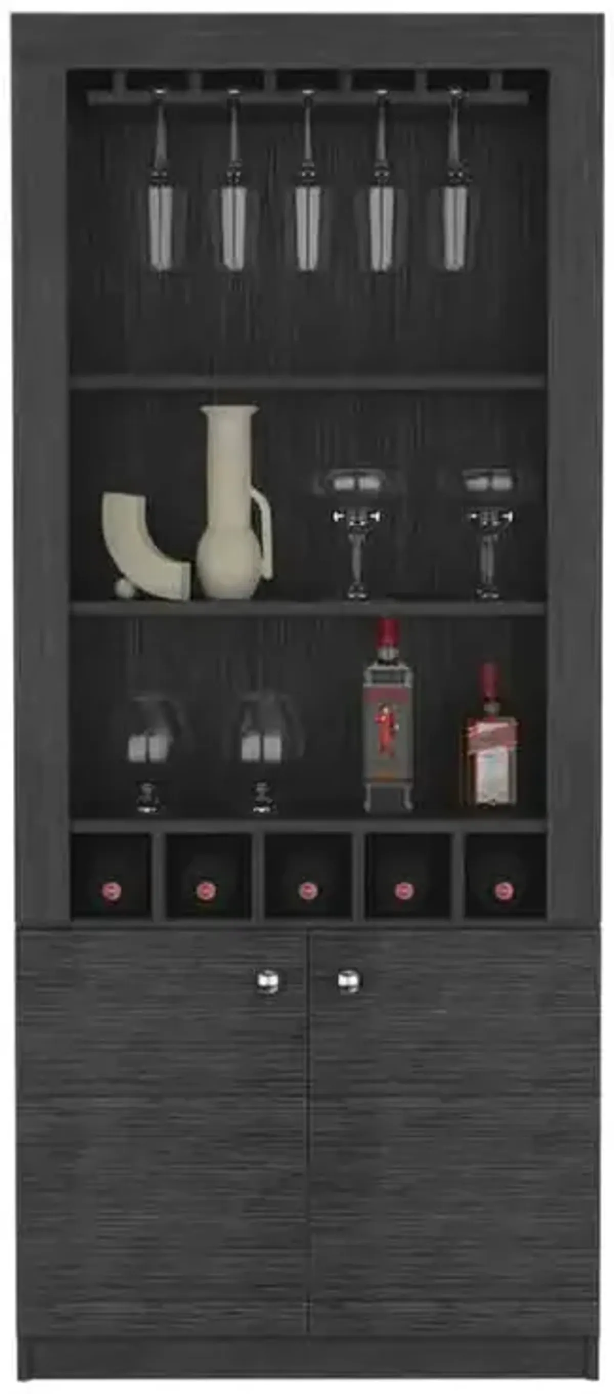 Bar Cabinet Margarita, Living Room, Smoky Oak