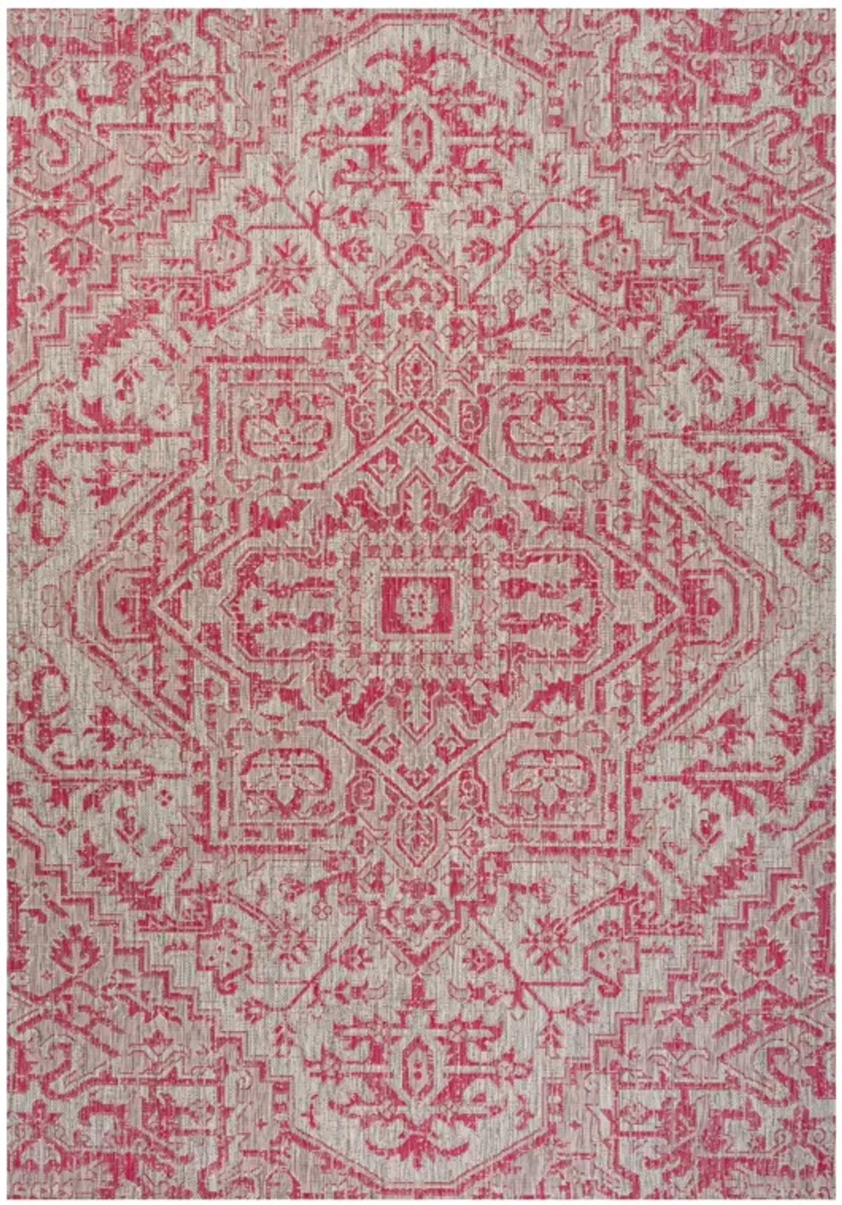 Estrella Bohemian Medallion Textured Weave Indoor/Outdoor Area Rug