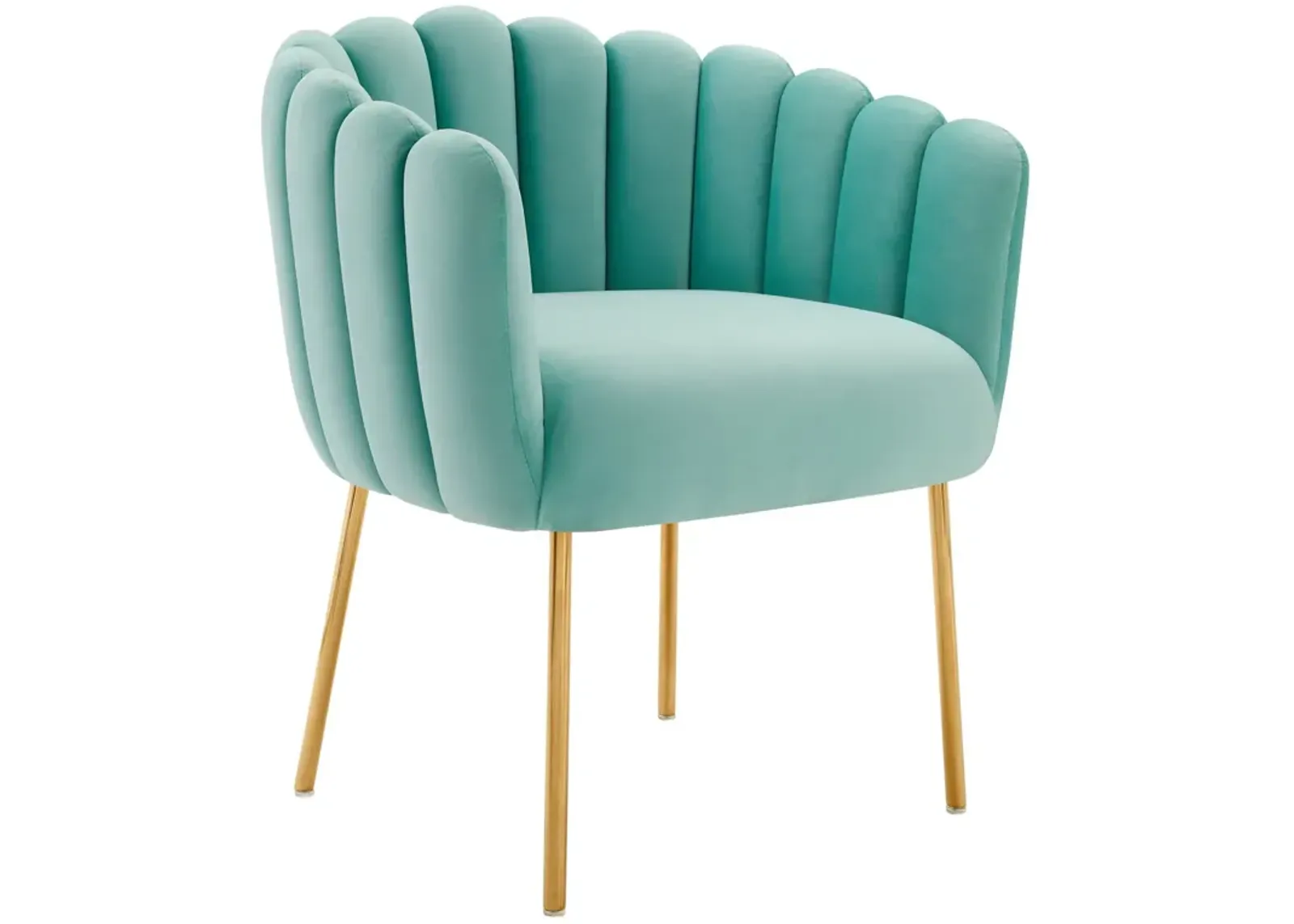 Sanna Channel Tufted Performance Velvet Armchair