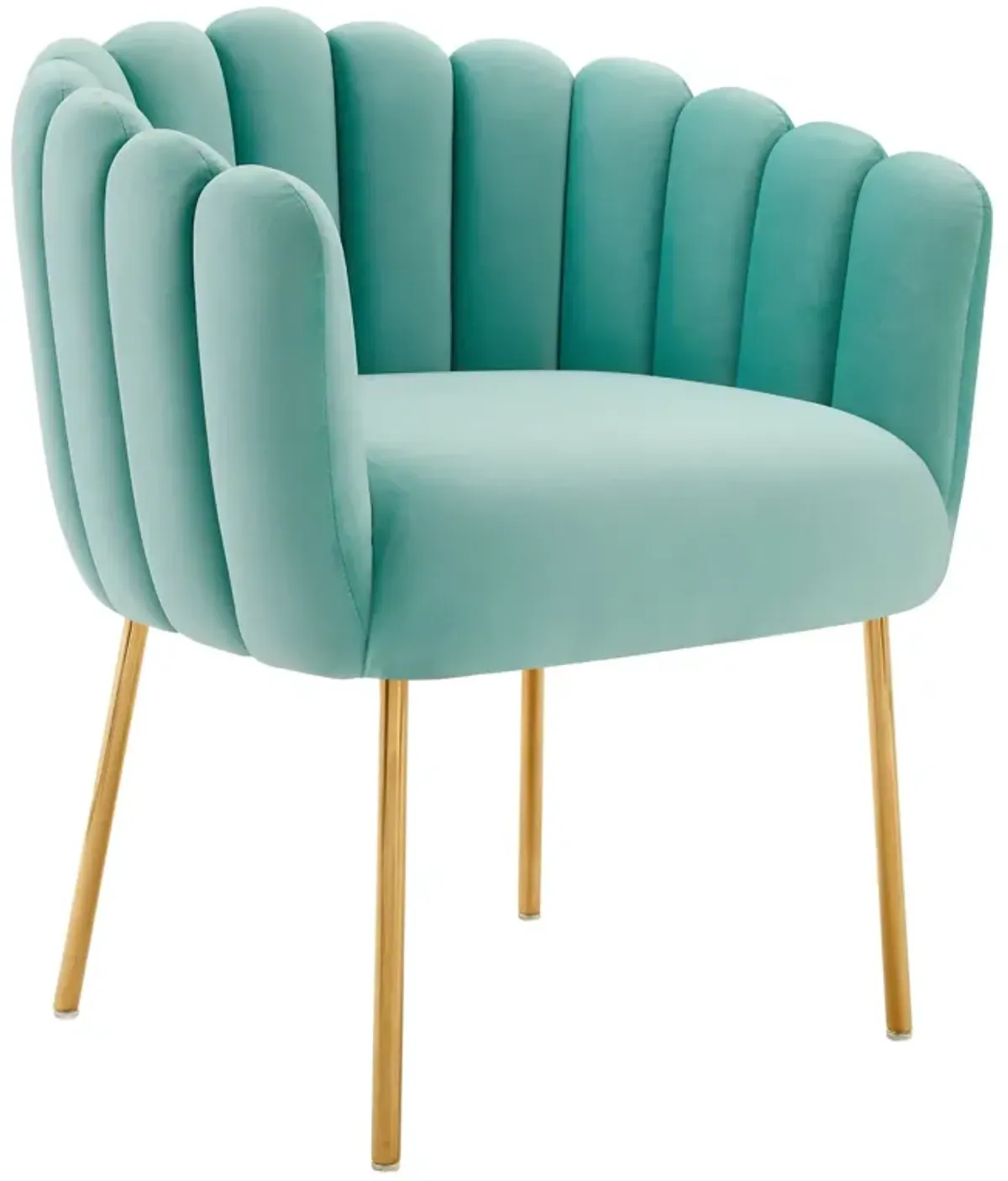 Sanna Channel Tufted Performance Velvet Armchair