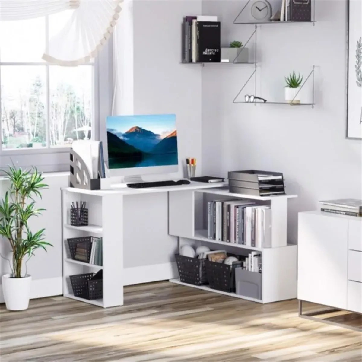 Office Computer Desk Modern Workstation Table for Home & Professional Use
