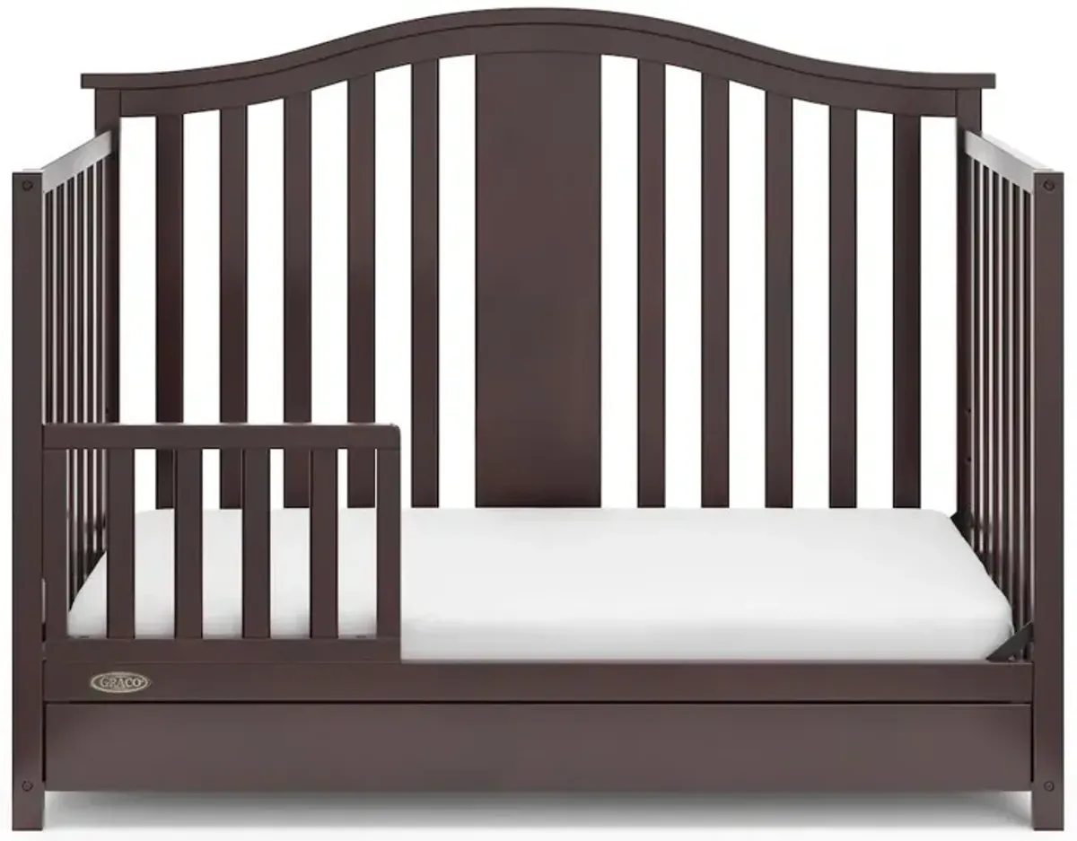 Graco Solano 4-in-1 Convertible Crib with Drawer - Espresso