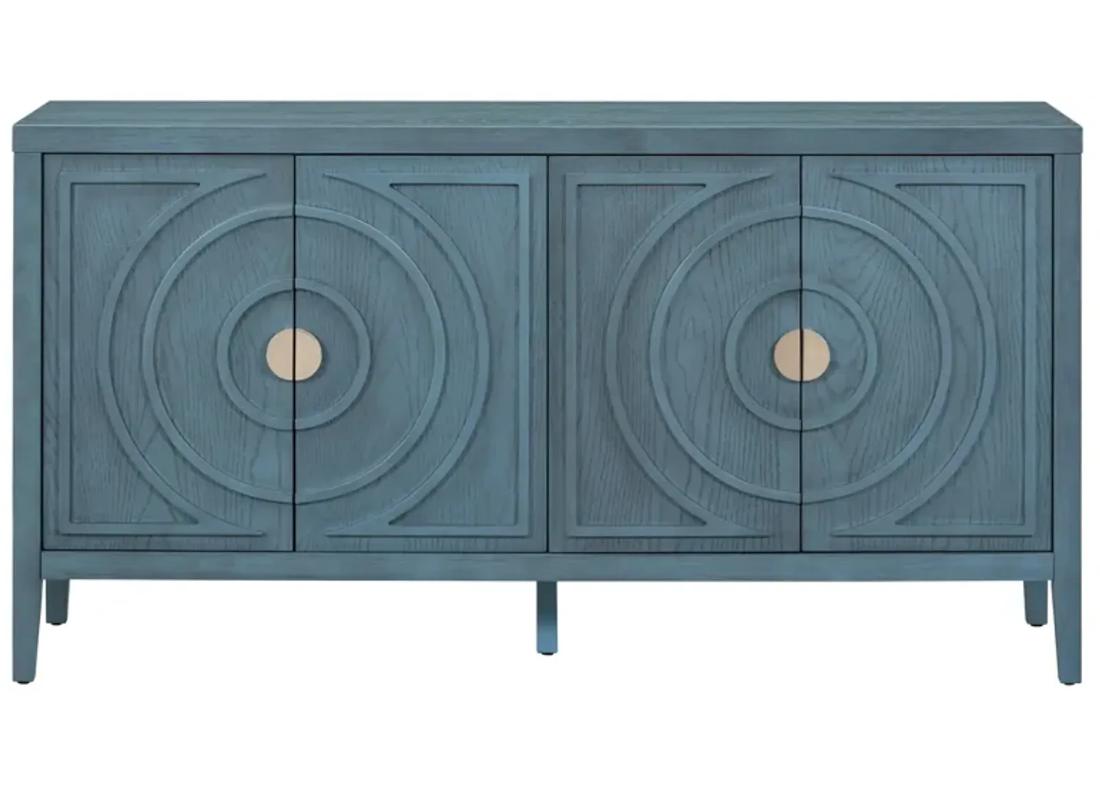 Merax Retro Circular Groove Door Sideboard