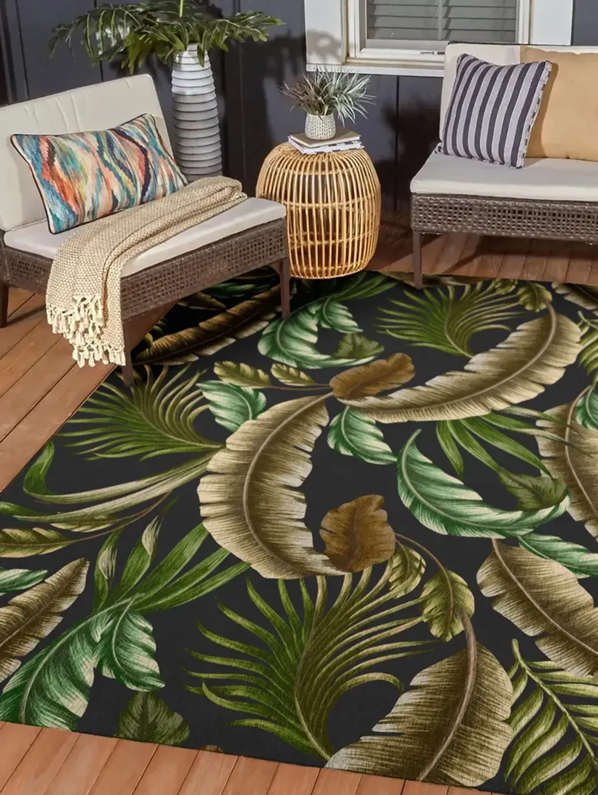 Tropics TC1 Black 30" x 46" Rug