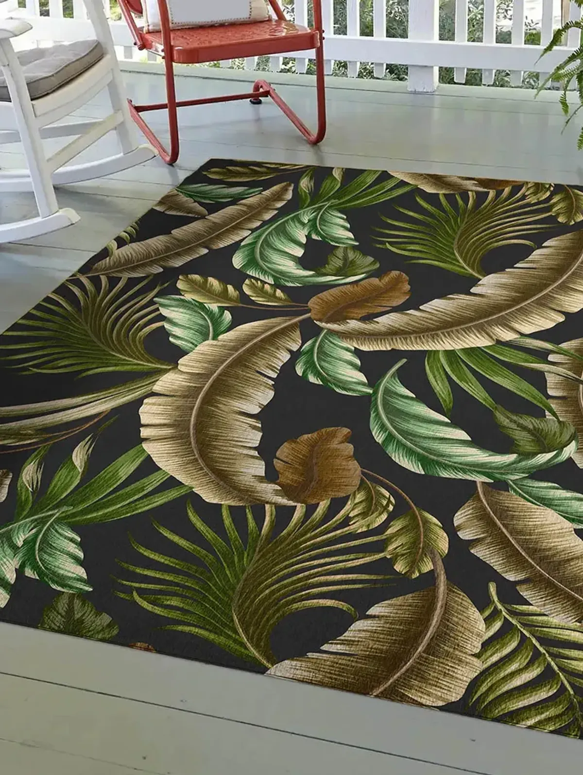 Tropics TC1 Black 30" x 46" Rug