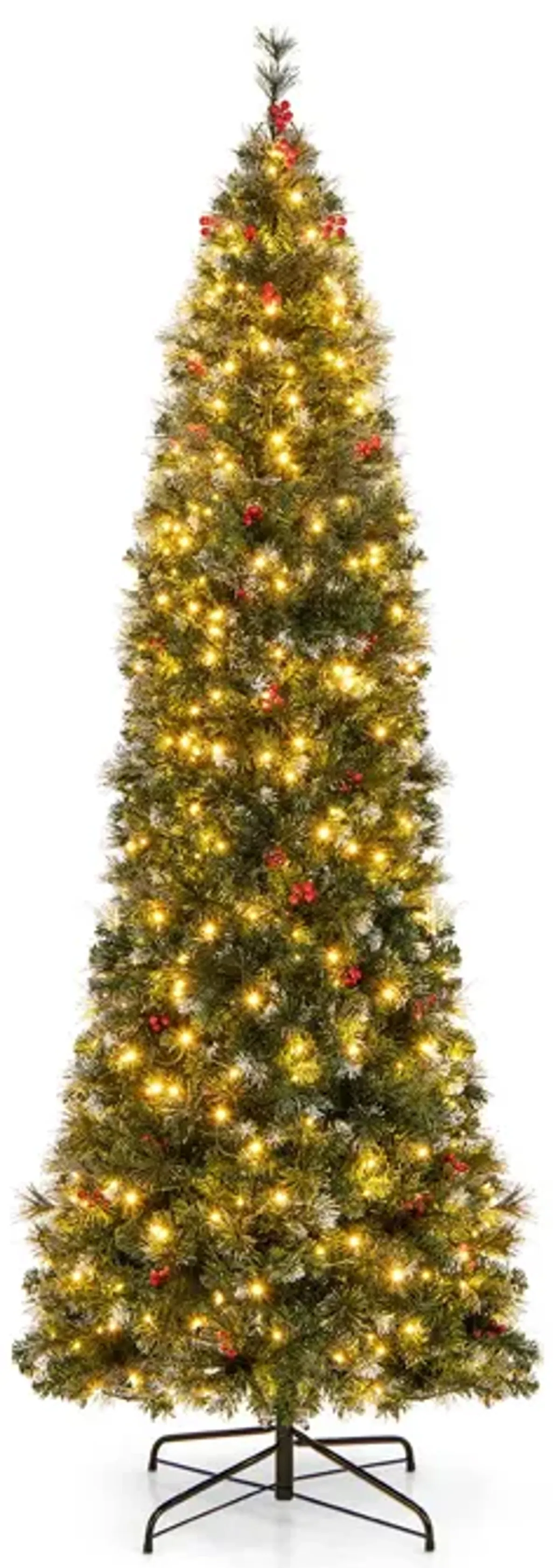 Artificial Hinged Slim Pencil Christmas Tree