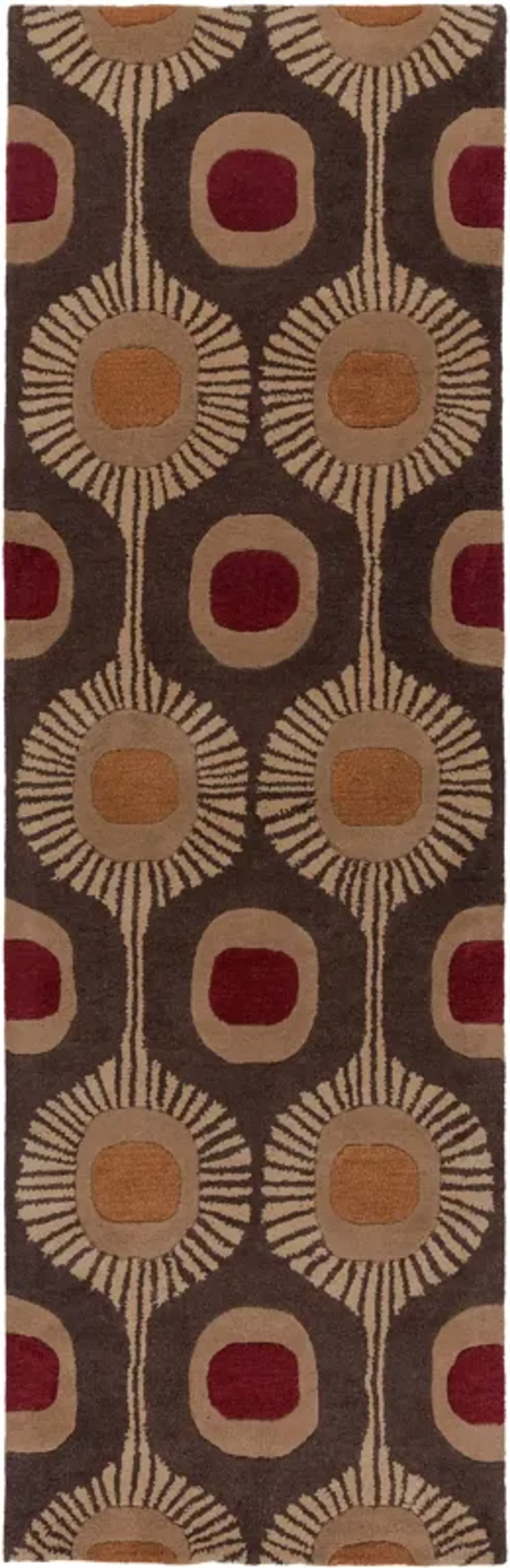 Forum FM-7170 4' Round Brown Rug