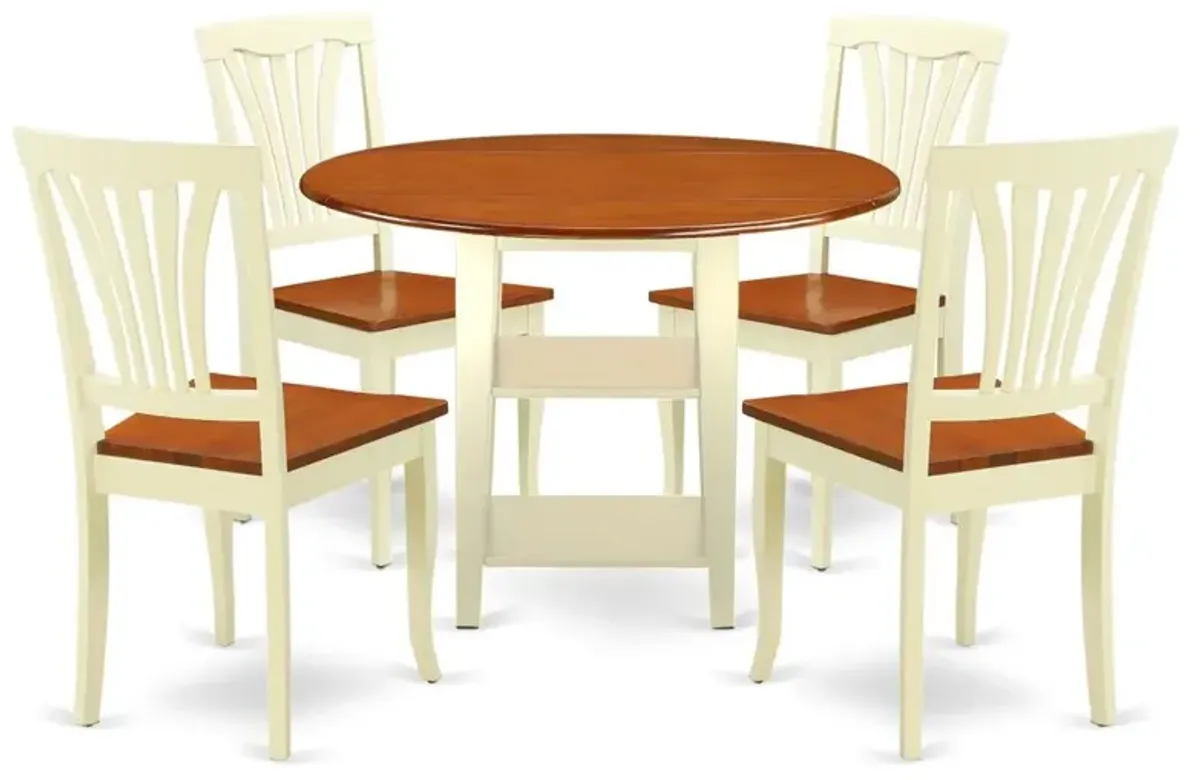 Dining Room Set Buttermilk & Cherry