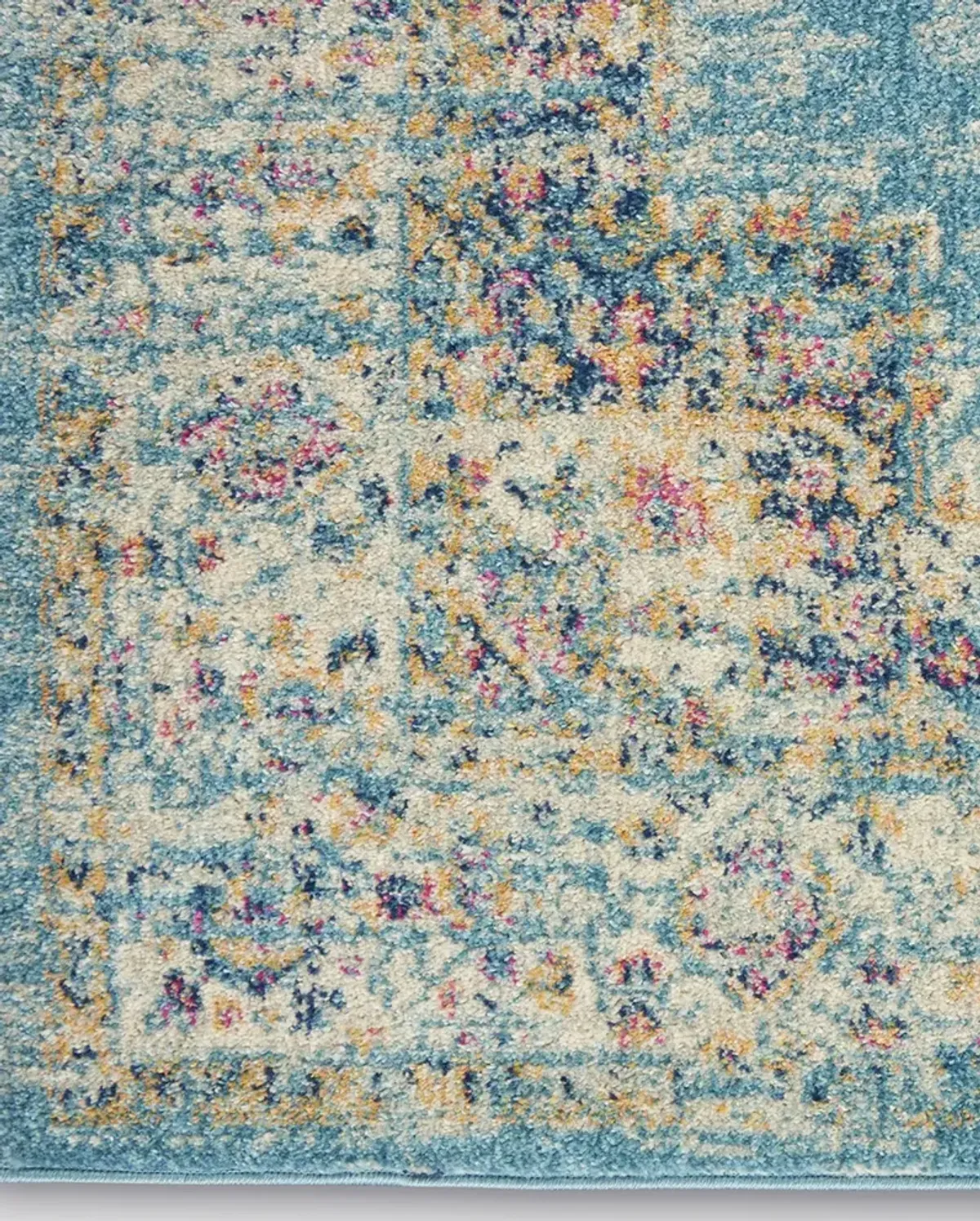 Passion PSN03 Light Blue 5' x Round Rug