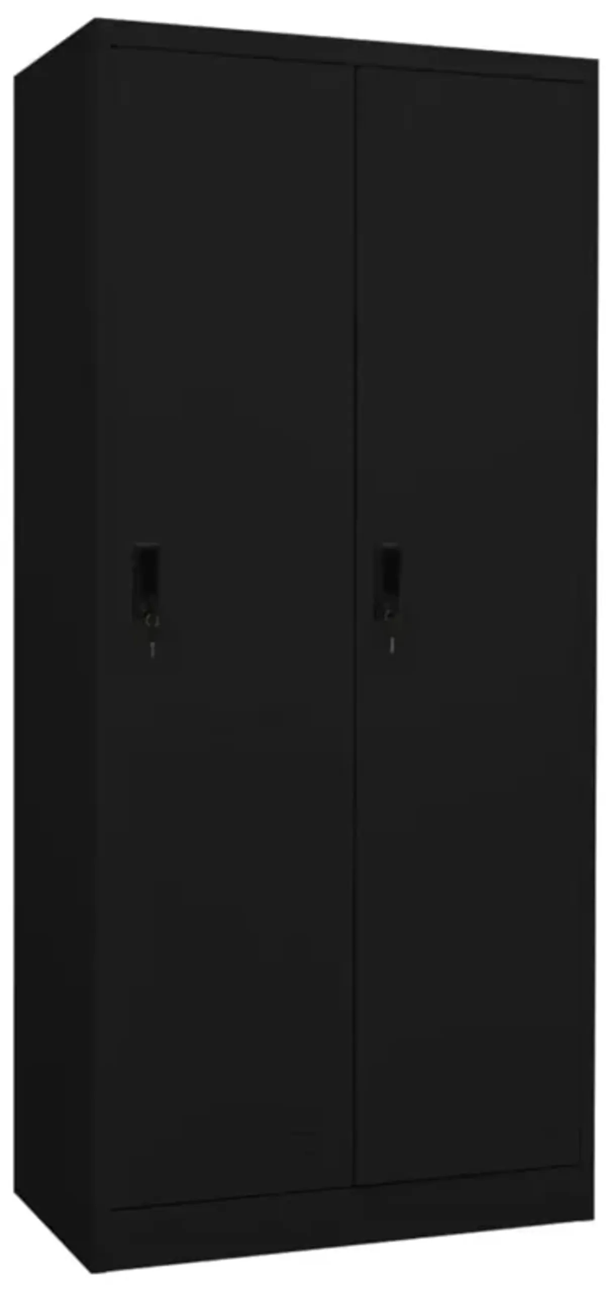 vidaXL Wardrobe Black 31.5"x19.7"x70.9" Steel