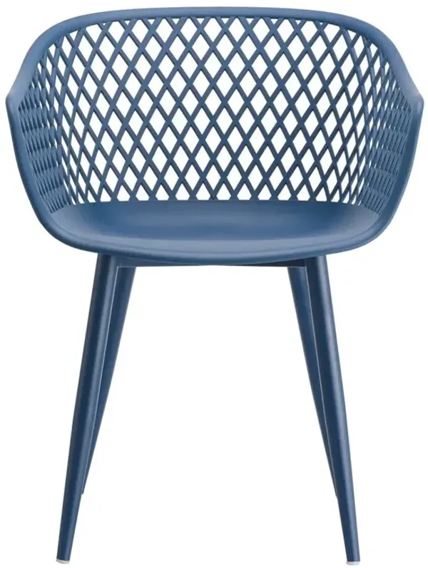 Moe's Home Collection Piazza Outdoor Chair Blue-Set Of Two