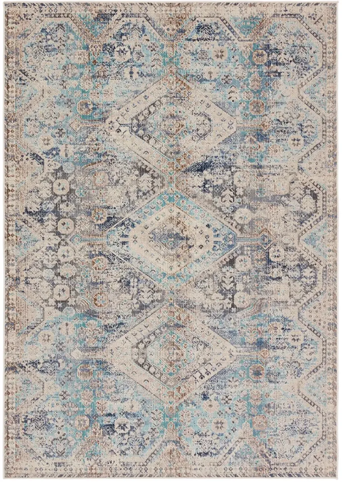 Bequest Marquess Blue 3' x 8' Runner Rug