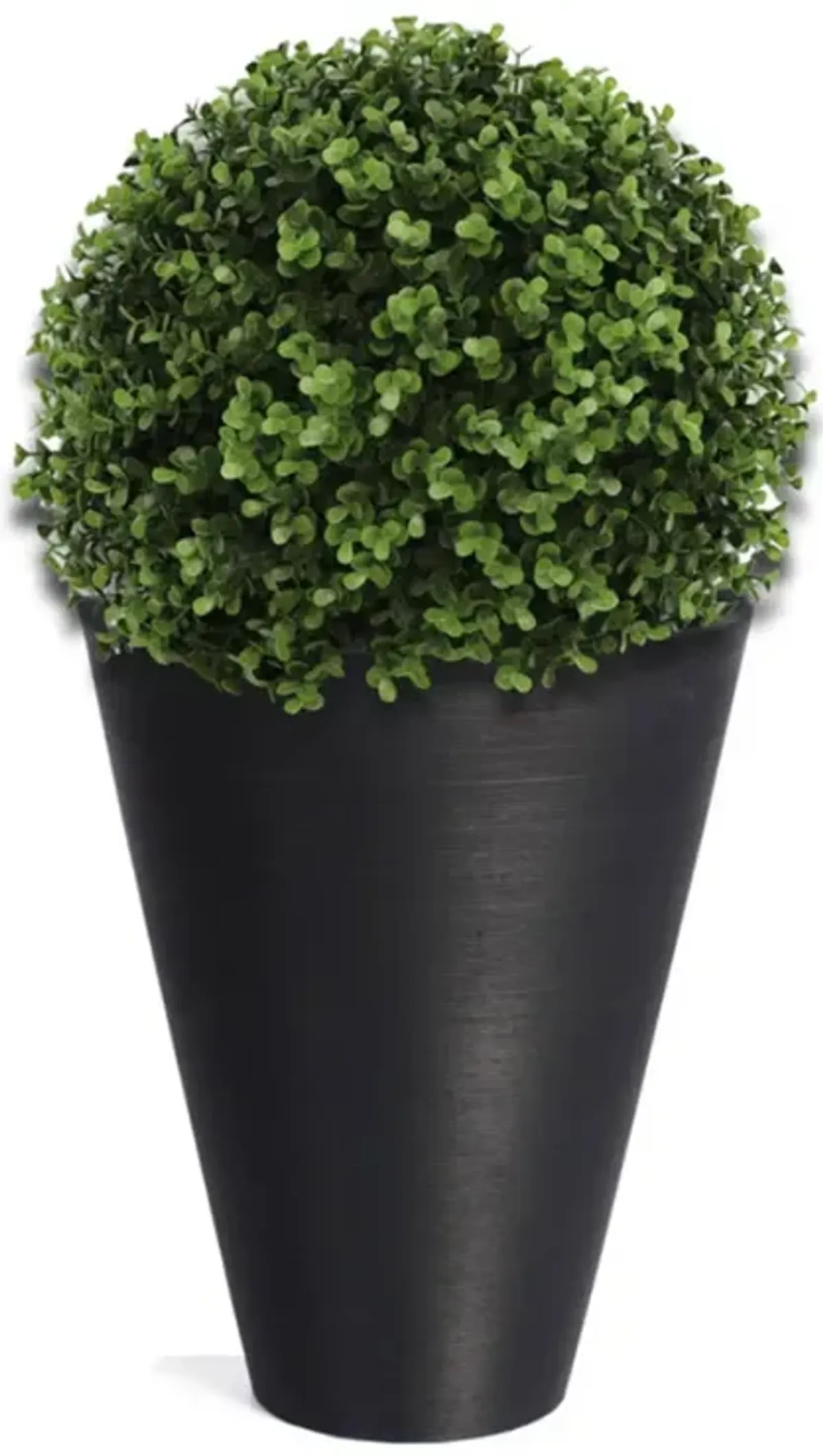 Natural Green Artificial Buxus Topiary Ball 11" UV Resistant Set of 2