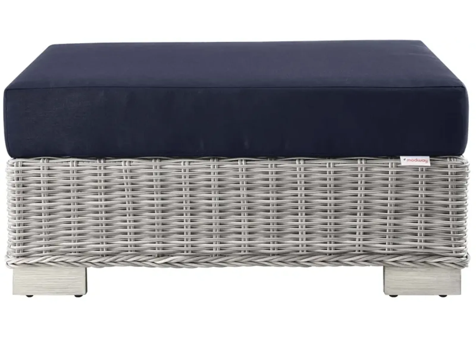 Conway Outdoor Patio Wicker Rattan Ottoman