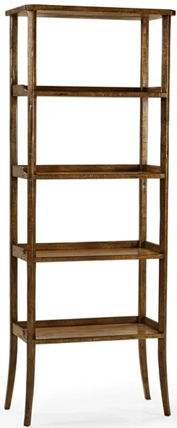 Country Walnut Etagere