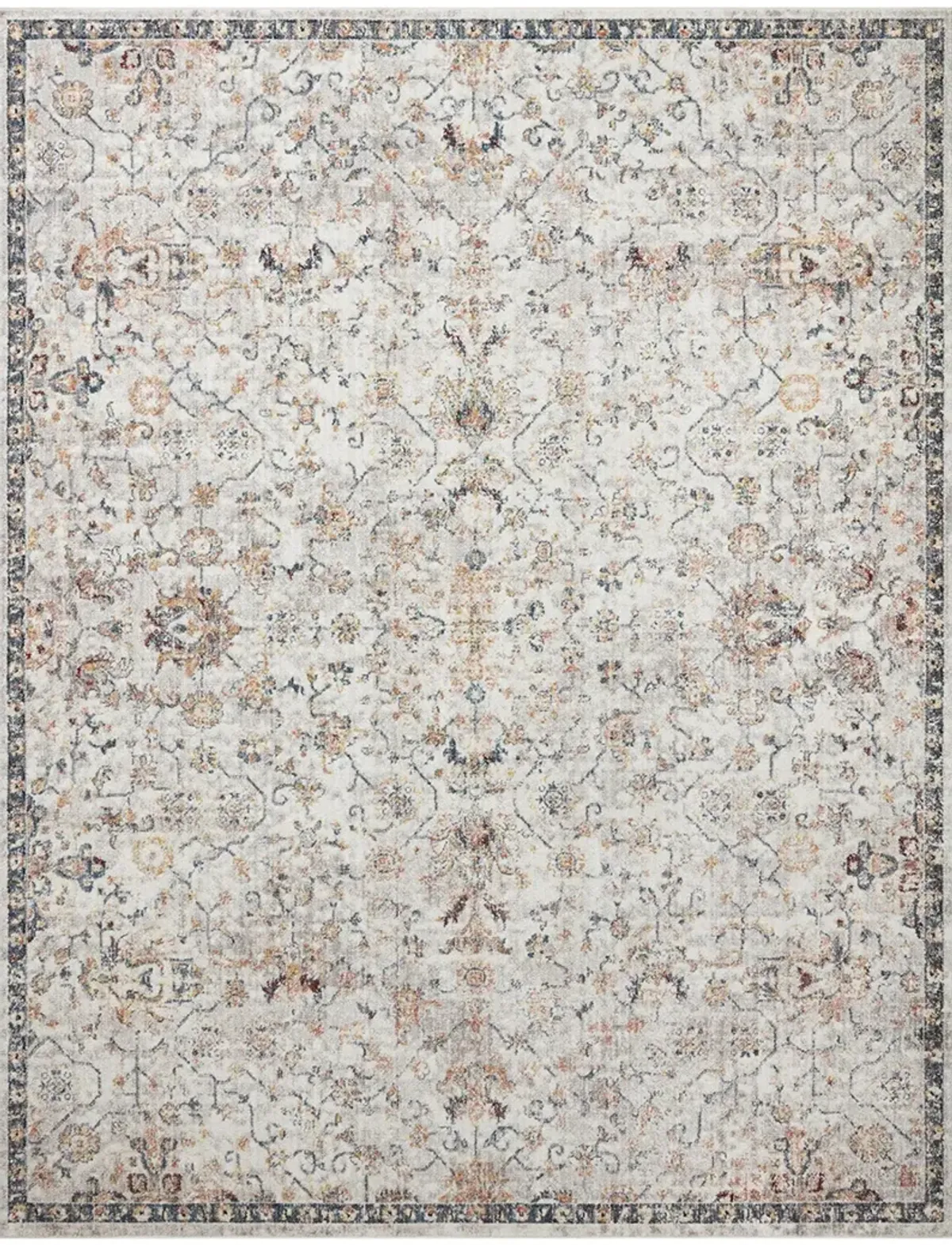 Cassandra CSN03 Dove/Navy 3'9" x 5'9" Rug