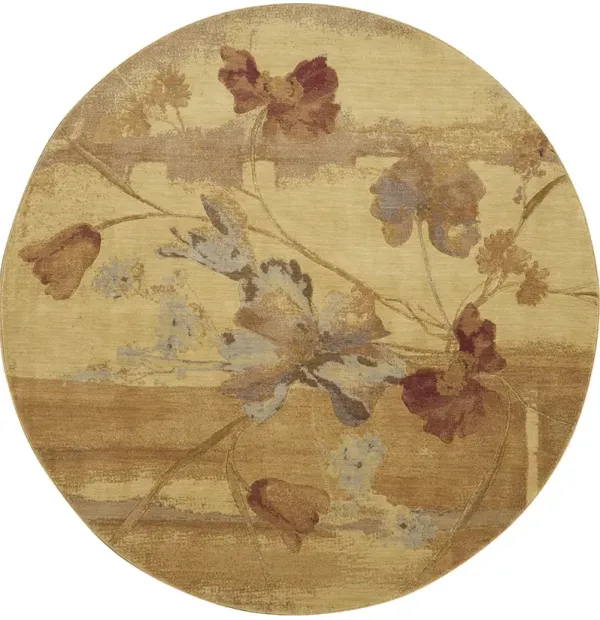 Somerset ST18 Beige 7'9" x Round Rug