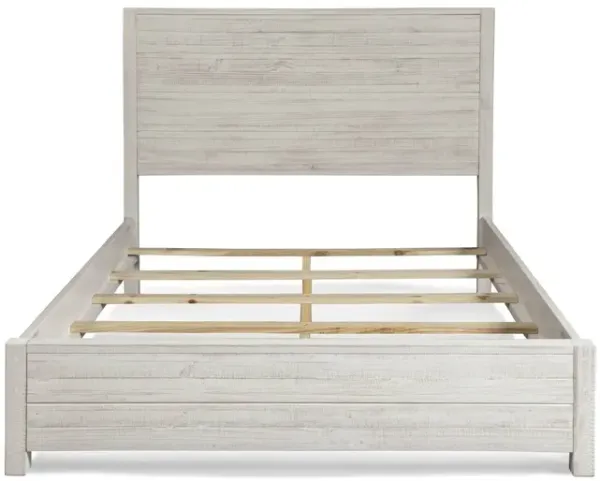 FarmHome Solid Pine Platform Bed – Rustic Wooden Frame with Sturdy Slats & Timeless Farmhouse Charm