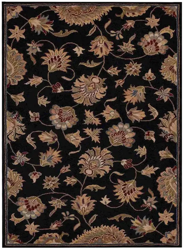 RUGSOTIC CARPETS HAND TUFTED WOOL ECO-FRIENDLY AREA RUGS  - 8'x11', Rectangle Shape, Brown, Classic Oriental Traditional  Design, High Pile Handmade Area Rugs for Living Room, Bed Room (K00653)