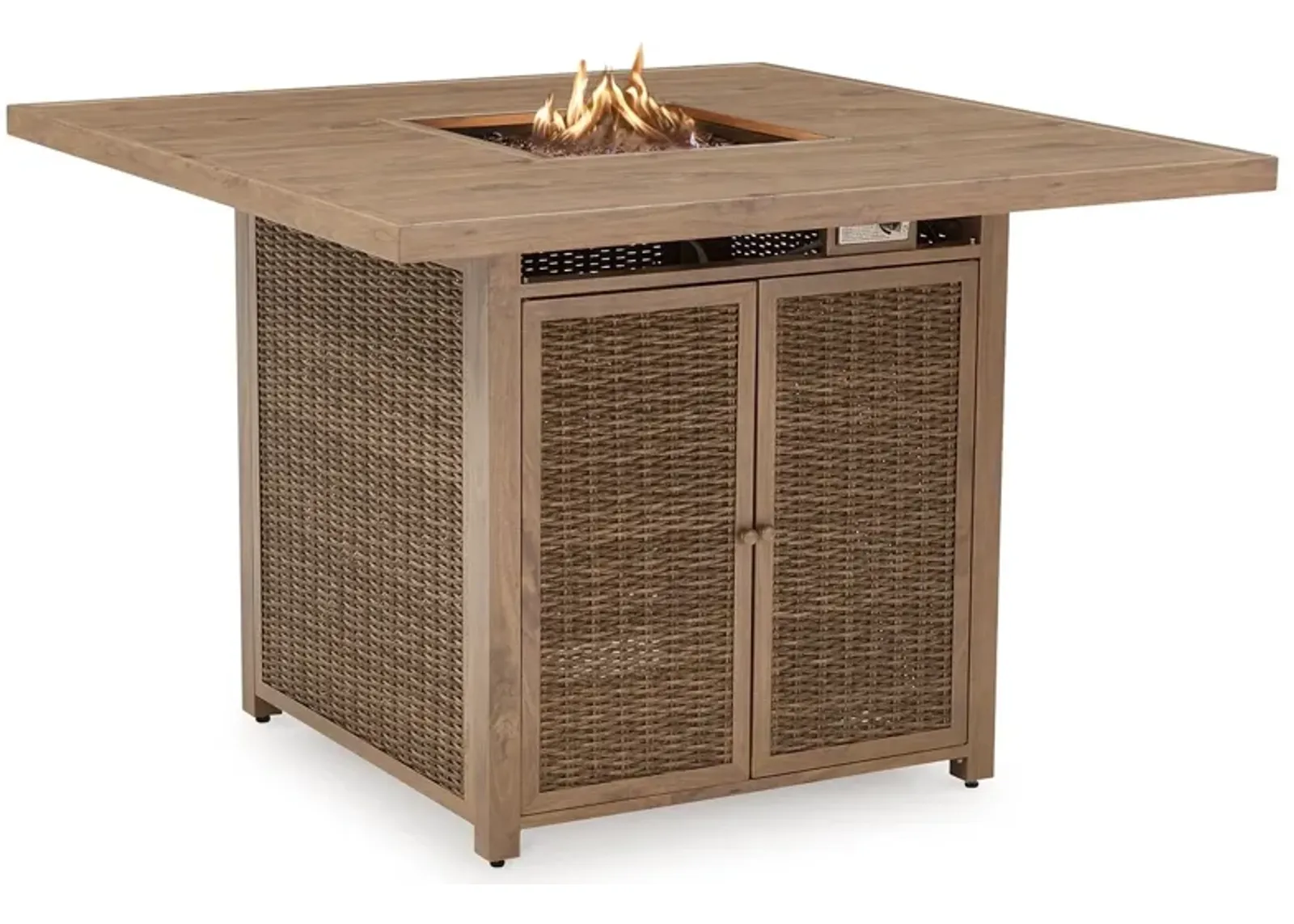 Walton Bridge Outdoor Bar Table with Fire Pit