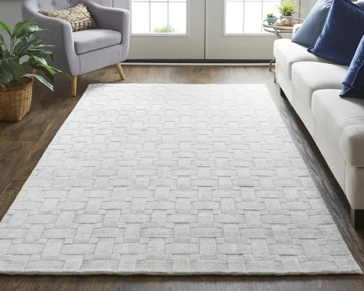 Redford 8669F White/Silver 8' x 10' Rug