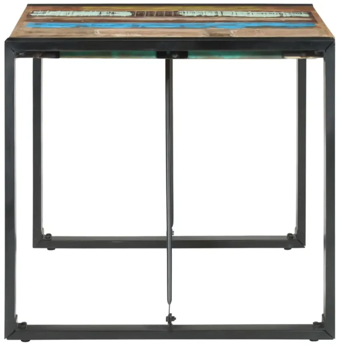 vidaXL Dining Table 31.5"x31.5"x29.5" Solid Reclaimed Wood