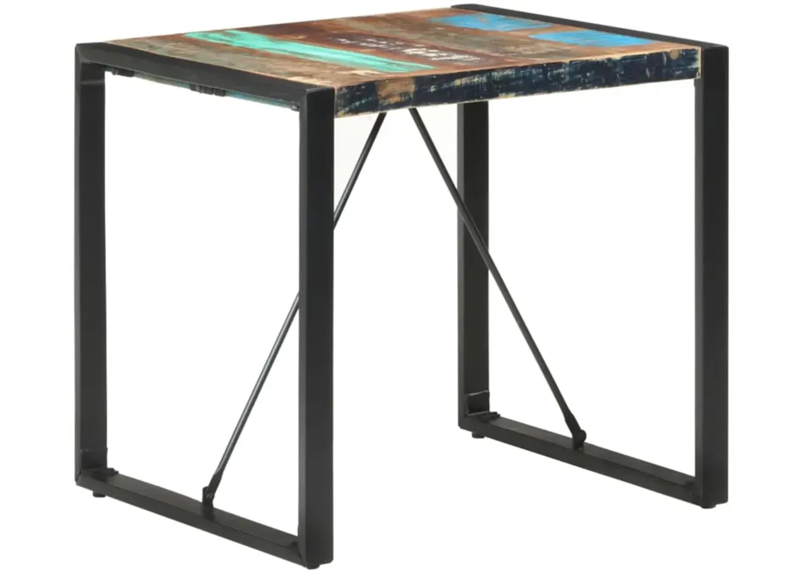 vidaXL Dining Table 31.5"x31.5"x29.5" Solid Reclaimed Wood