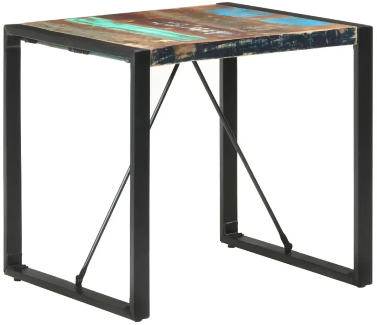 vidaXL Dining Table 31.5"x31.5"x29.5" Solid Reclaimed Wood