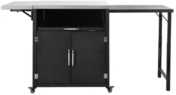 Merax Kitchen Island with Expandable Work Surfaces