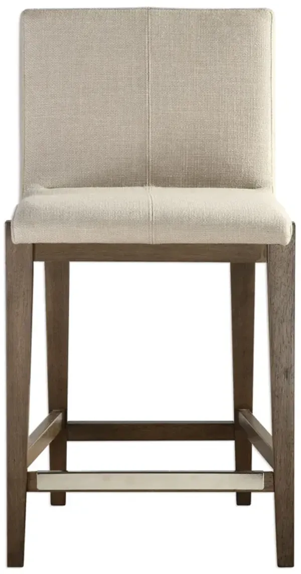 Uttermost Klemens Linen Counter Stool