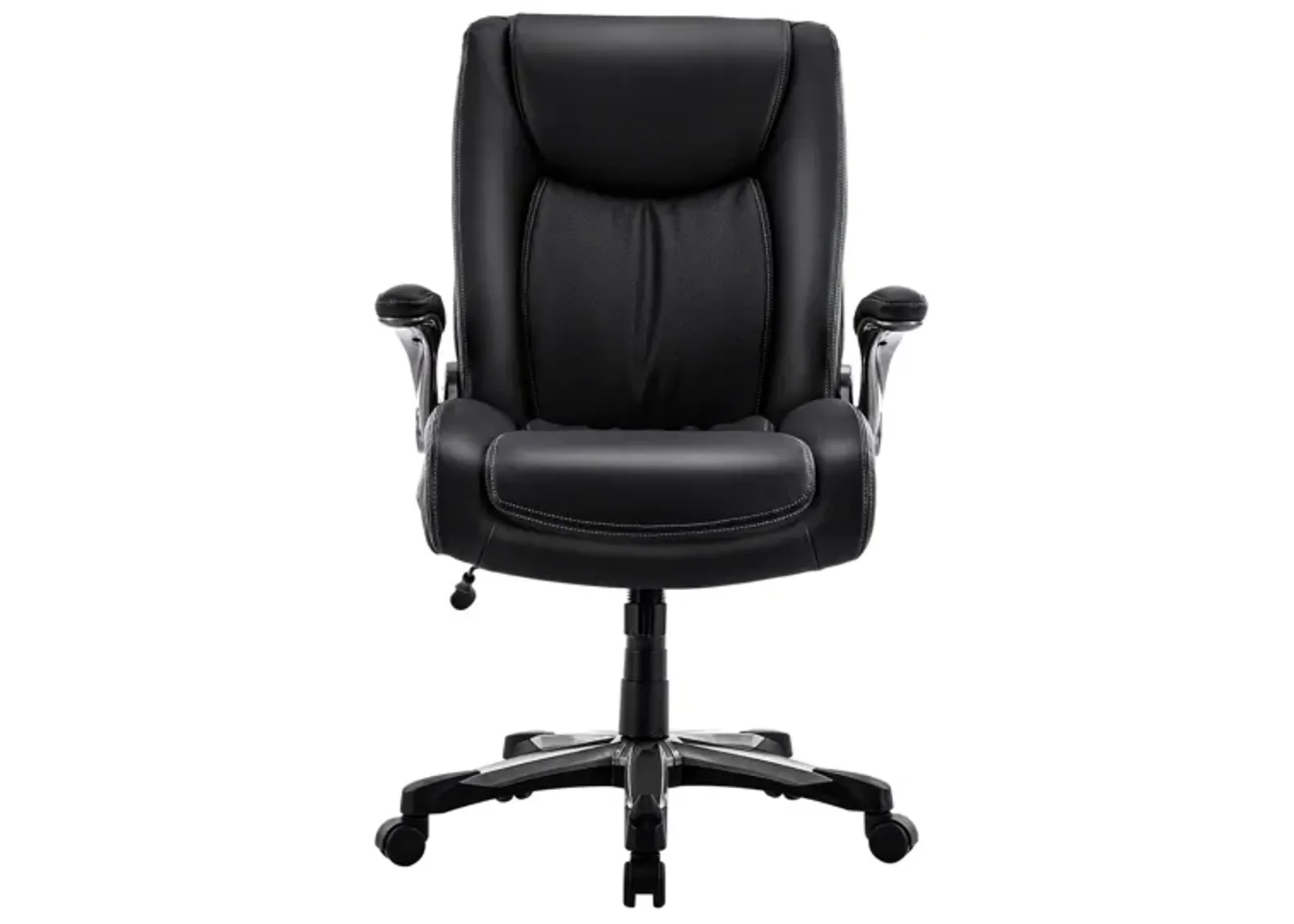 Executive Office Chair 400lbs, Big and Tall Home Office Chair with Space-Saving Flip-Up Arms