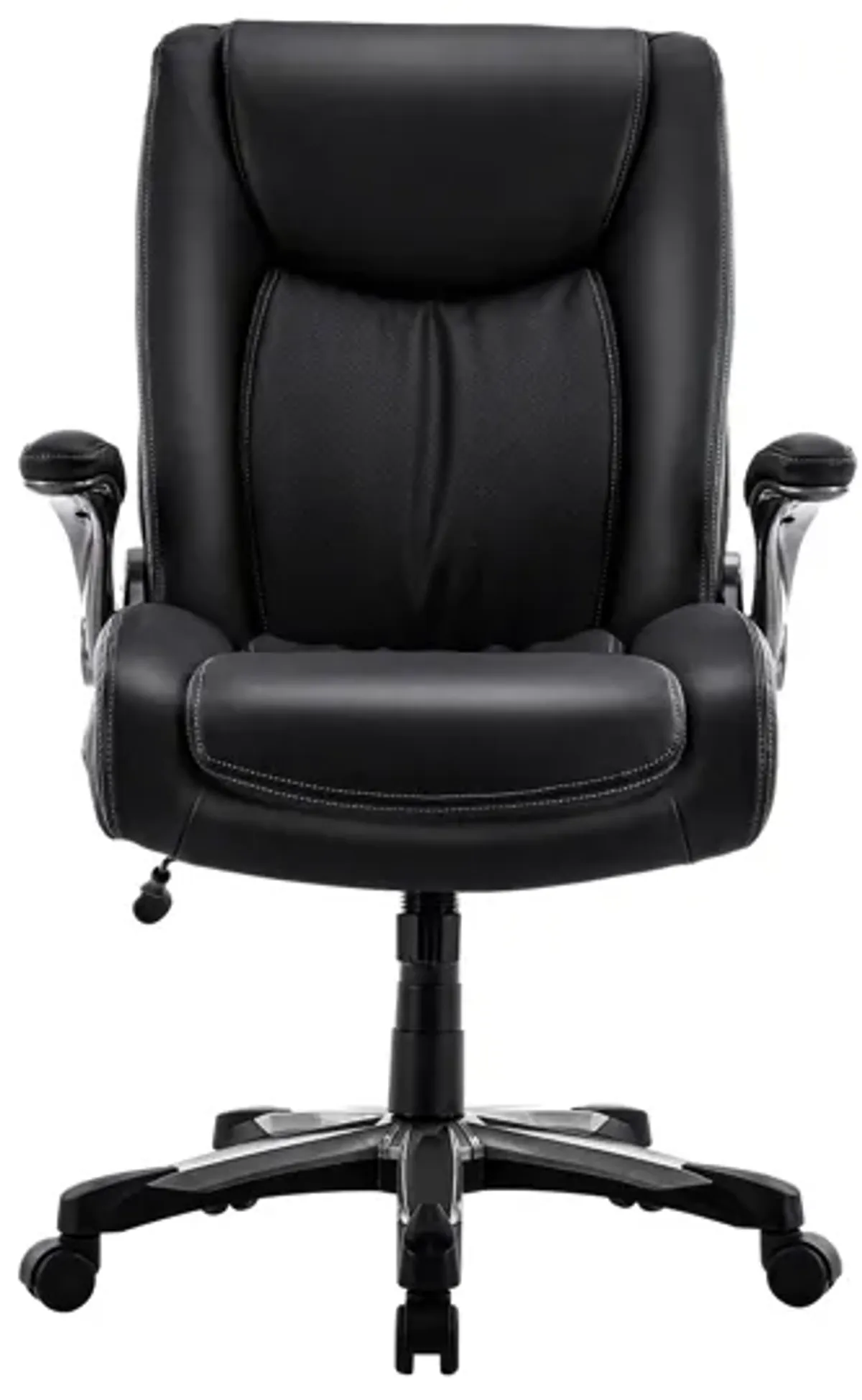 Executive Office Chair 400lbs, Big and Tall Home Office Chair with Space-Saving Flip-Up Arms