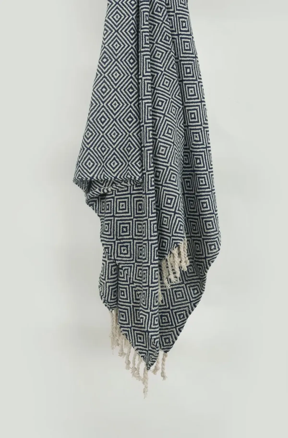 Navy/Natural 50" x 60" Throw Blanket