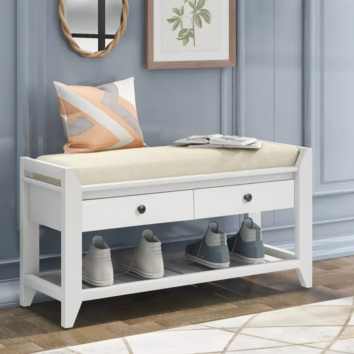 Merax Multipurpose Entryway Storage Bench