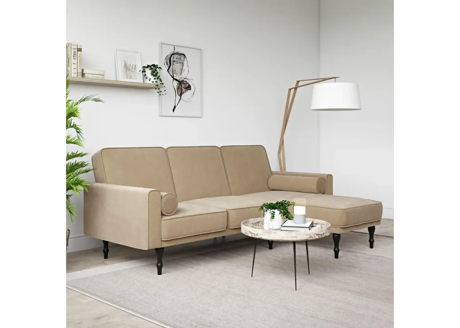 Edison Small Space Sectional Futon