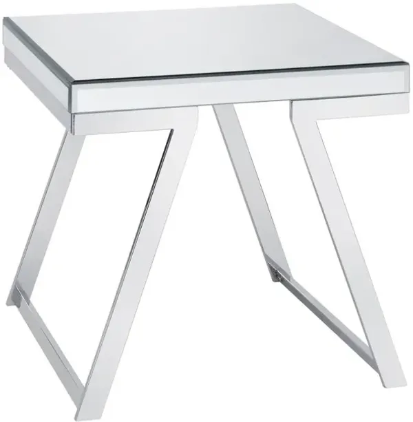 Alfresco Mirrored Top Square End Table