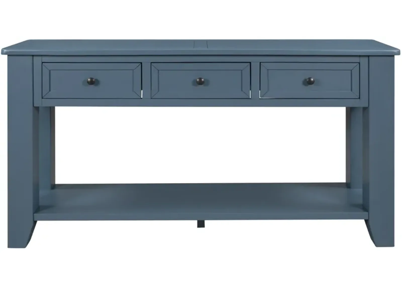 55" Modern Console Table Sofa Table For Living Room With 3 Drawers And 1 Shelf