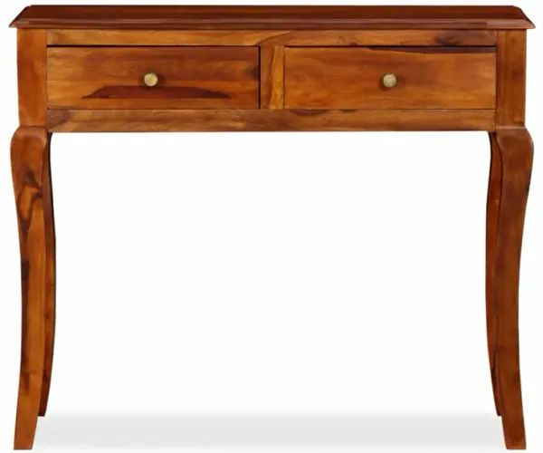 vidaXL Console Table Solid Sheesham Wood 35.4"x12.6"x30"