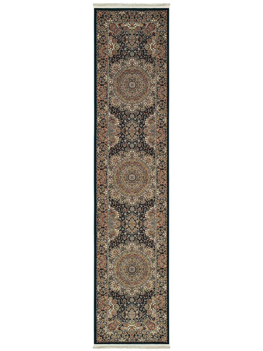 Masterpiece 2'3" x 10' Navy Rug