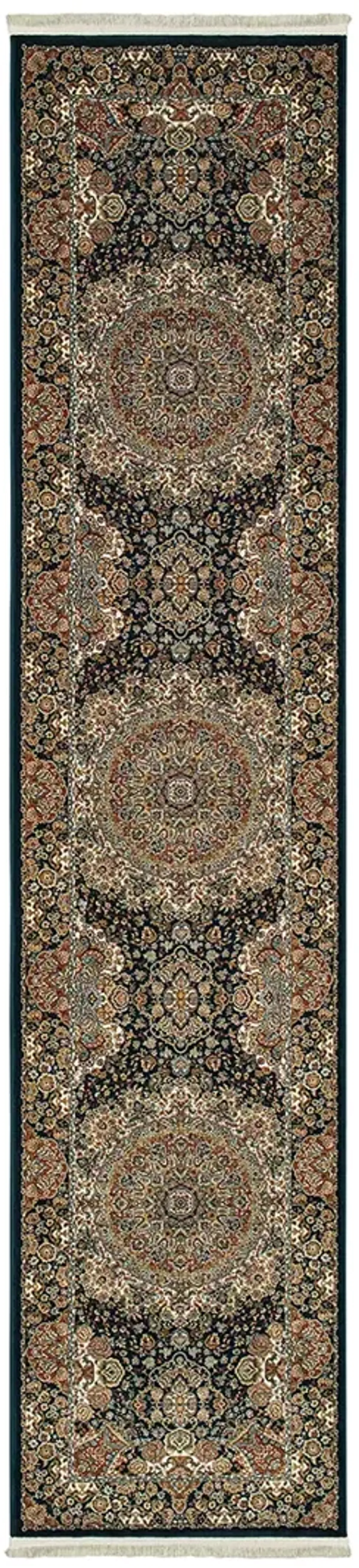 Masterpiece 2'3" x 10' Navy Rug